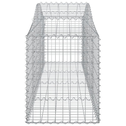 Schanskorven 13 st gewelfd 200x50x60/80 cm gegalvaniseerd ijzer 13 200 x 50 x 60/80 cm