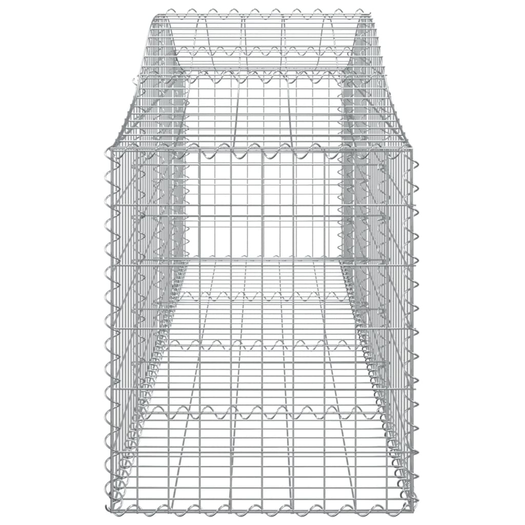 Schanskorven 18 st gewelfd 200x50x60/80 cm gegalvaniseerd ijzer 18 200 x 50 x 60/80 cm