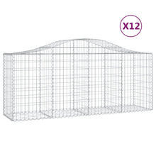 Schanskorven 12 st gewelfd 200x50x80/100 cm ijzer 12 200 x 50 x 80/100 cm