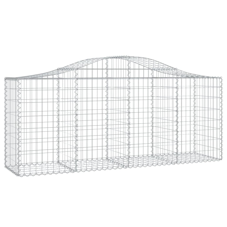Schanskorven 12 st gewelfd 200x50x80/100 cm ijzer 12 200 x 50 x 80/100 cm