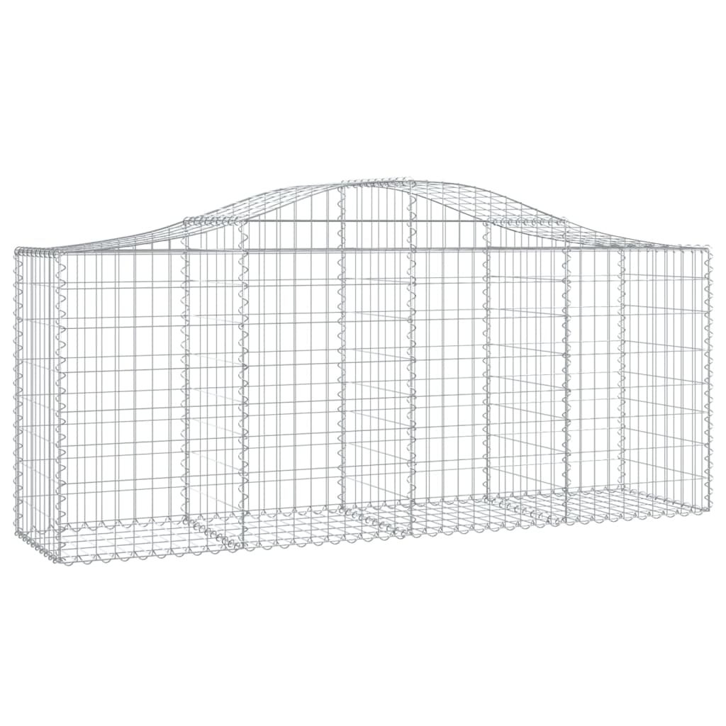 Schanskorven 14 st gewelfd 200x50x80/100 cm ijzer 14 200 x 50 x 80/100 cm