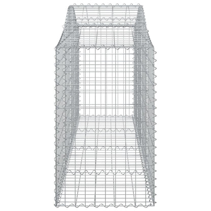 Schanskorven 14 st gewelfd 200x50x80/100 cm ijzer 14 200 x 50 x 80/100 cm