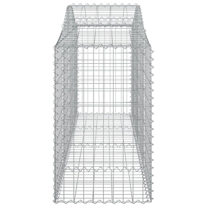 Schanskorven 15 st gewelfd 200x50x80/100 cm ijzer 15 200 x 50 x 80/100 cm