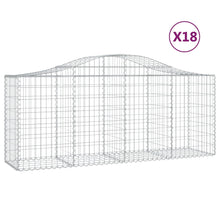 Schanskorven 18 st gewelfd 200x50x80/100 cm ijzer 18 200 x 50 x 80/100 cm