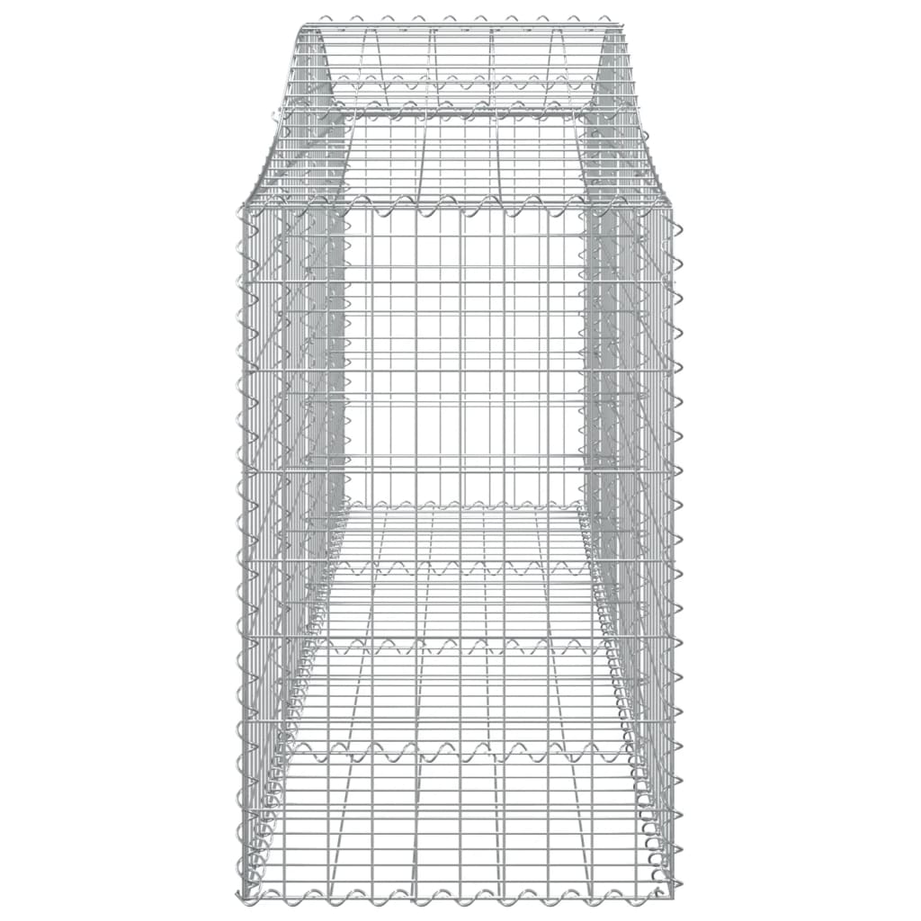 Schanskorven 20 st gewelfd 200x50x80/100 cm ijzer 20 200 x 50 x 80/100 cm