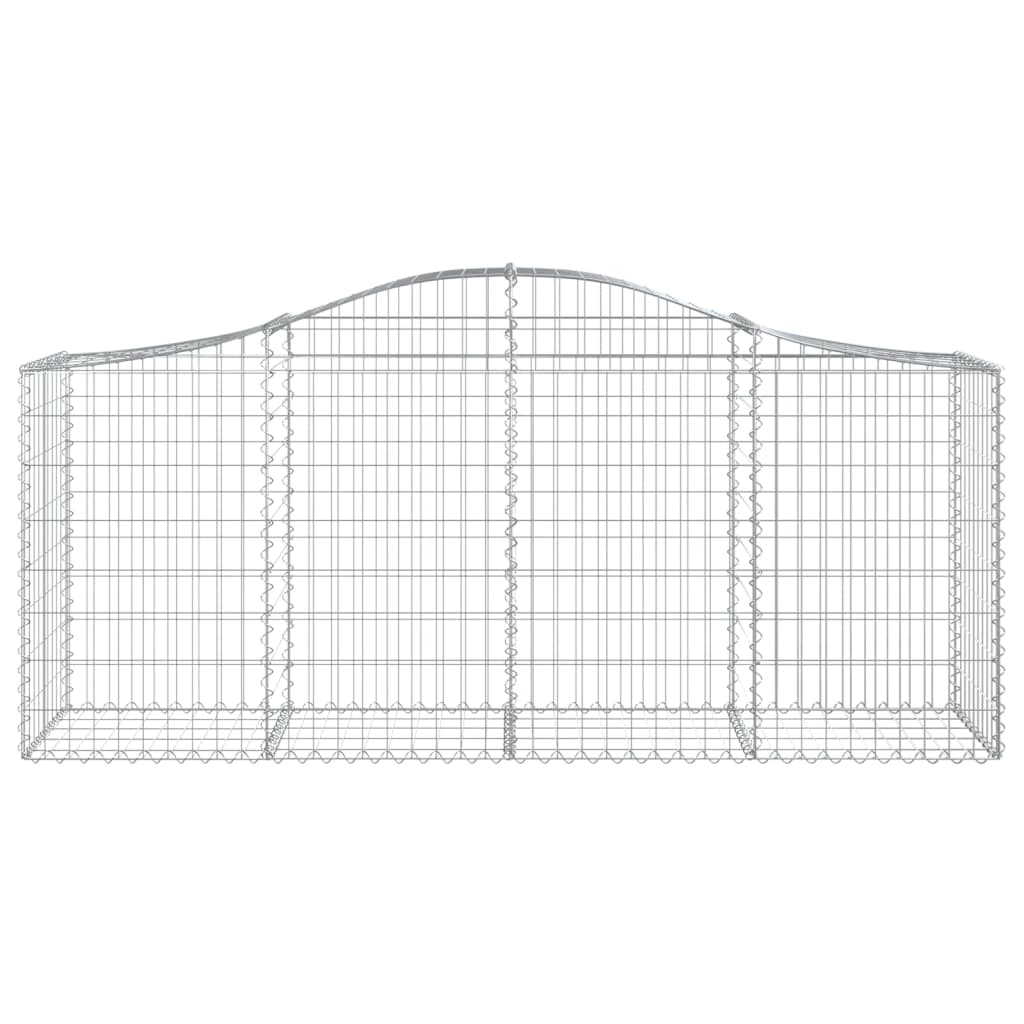 Schanskorven 40 st gewelfd 200x50x80/100 cm ijzer 40 200 x 50 x 80/100 cm