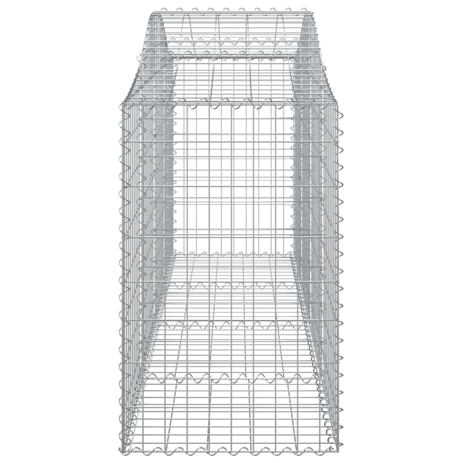 Schanskorven 40 st gewelfd 200x50x80/100 cm ijzer 40 200 x 50 x 80/100 cm