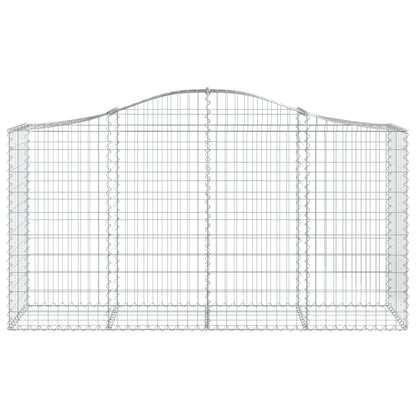 Schanskorven 5 st gewelfd 200x50x100/120 cm ijzer 5 200 x 50 x 100/120 cm