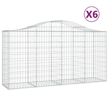 Schanskorven 6 st gewelfd 200x50x100/120 cm ijzer 6 200 x 50 x 100/120 cm