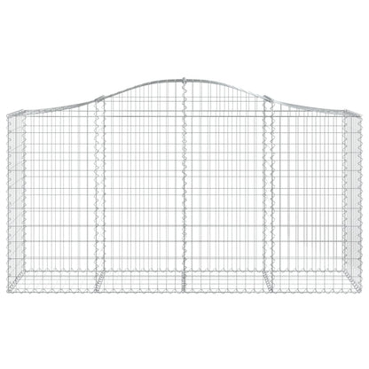 Schanskorven 6 st gewelfd 200x50x100/120 cm ijzer 6 200 x 50 x 100/120 cm