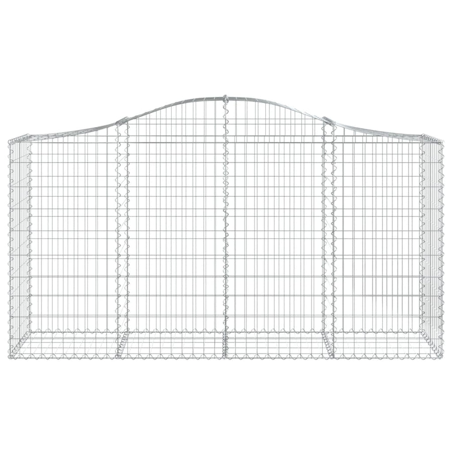 Schanskorven 8 st gewelfd 200x50x100/120 cm ijzer 8 200 x 50 x 100/120 cm