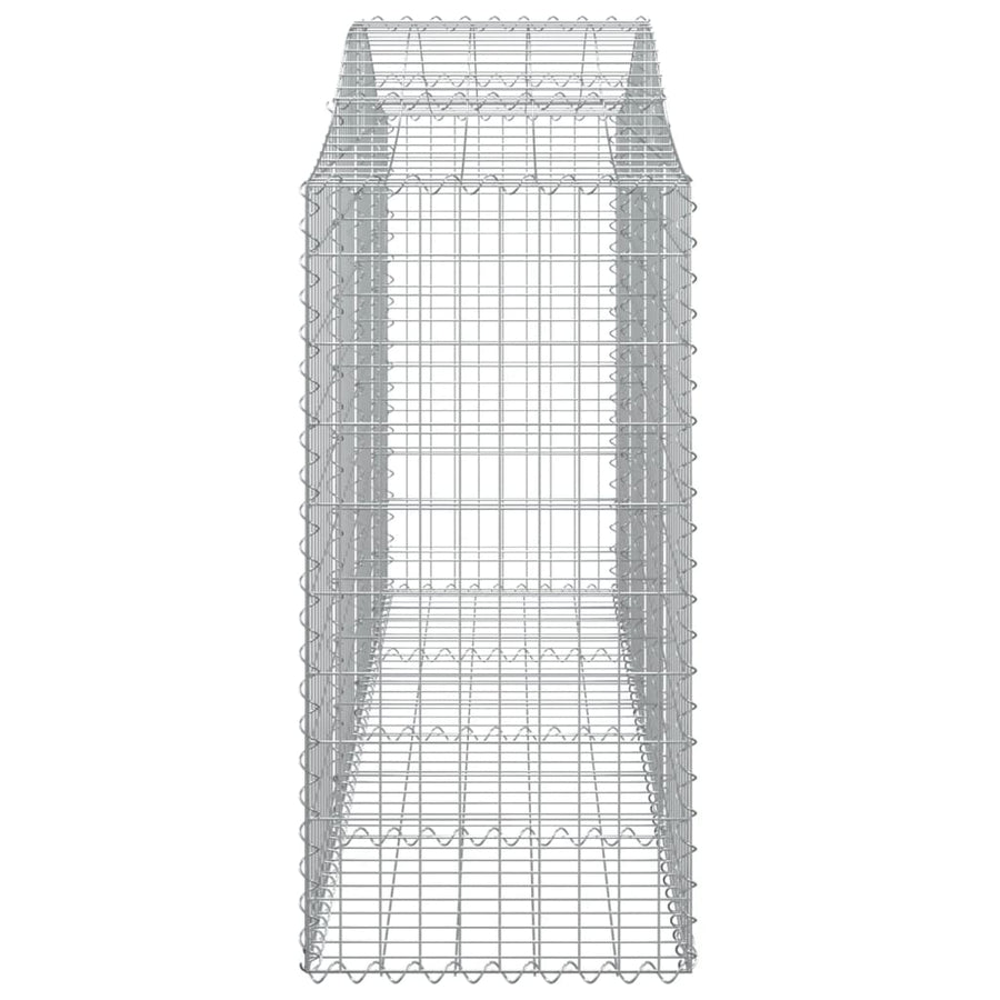 Schanskorven 8 st gewelfd 200x50x100/120 cm ijzer 8 200 x 50 x 100/120 cm