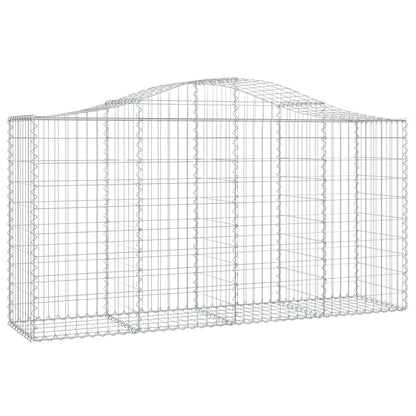 Schanskorven 10 st gewelfd 200x50x100/120 cm ijzer 10 200 x 50 x 100/120 cm
