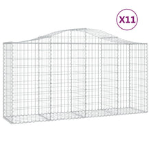 Schanskorven 11 st gewelfd 200x50x100/120 cm ijzer 11 200 x 50 x 100/120 cm