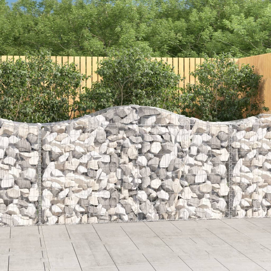 Schanskorven 20 st gewelfd 200x50x100/120 cm ijzer 20 200 x 50 x 100/120 cm