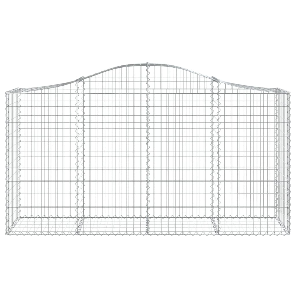 Schanskorven 30 st gewelfd 200x50x100/120 cm ijzer 30 200 x 50 x 100/120 cm