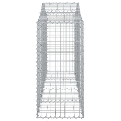 Schanskorven 5 st gewelfd 200x50x120/140 cm ijzer 5 200 x 50 x 120/140 cm