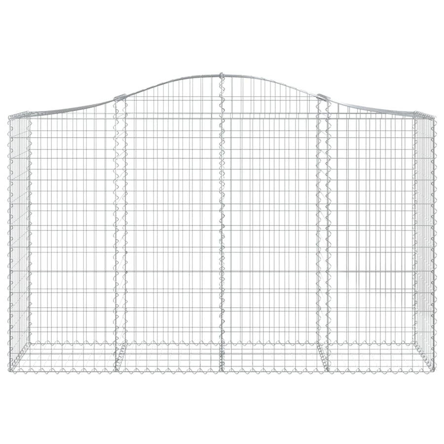 Schanskorven 6 st gewelfd 200x50x120/140 cm ijzer 6 200 x 50 x 120/140 cm