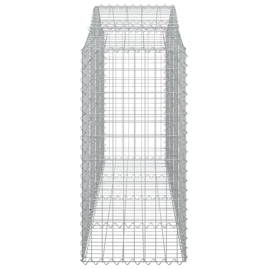 Schanskorven 6 st gewelfd 200x50x120/140 cm ijzer 6 200 x 50 x 120/140 cm