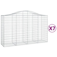Schanskorven 7 st gewelfd 200x50x120/140 cm ijzer 7 200 x 50 x 120/140 cm