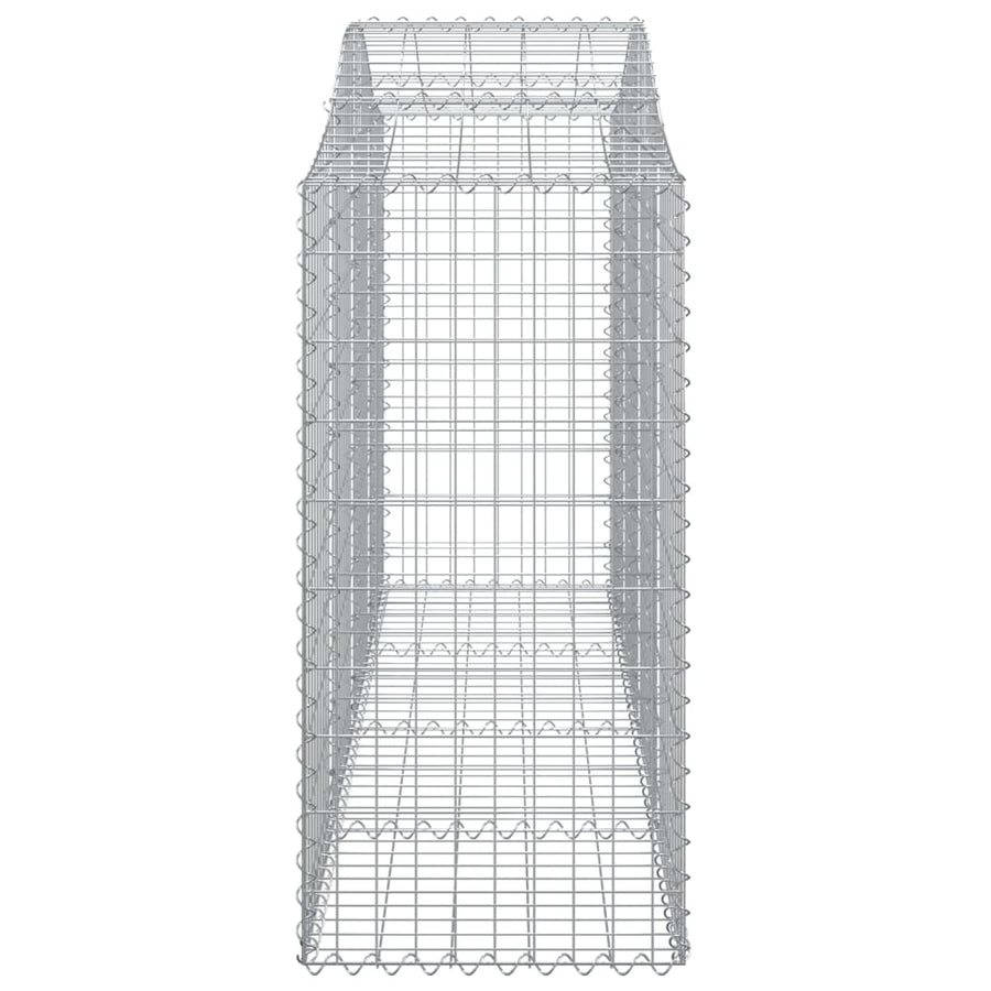Schanskorven 7 st gewelfd 200x50x120/140 cm ijzer 7 200 x 50 x 120/140 cm