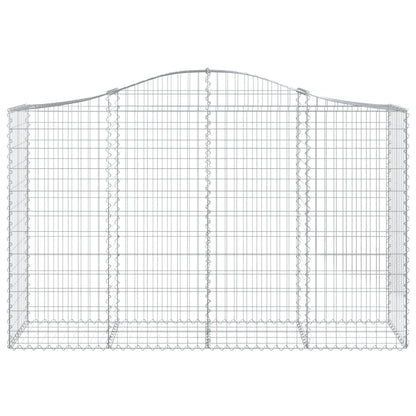 Schanskorven 8 st gewelfd 200x50x120/140 cm ijzer 8 200 x 50 x 120/140 cm