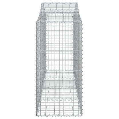 Schanskorven 8 st gewelfd 200x50x120/140 cm ijzer 8 200 x 50 x 120/140 cm