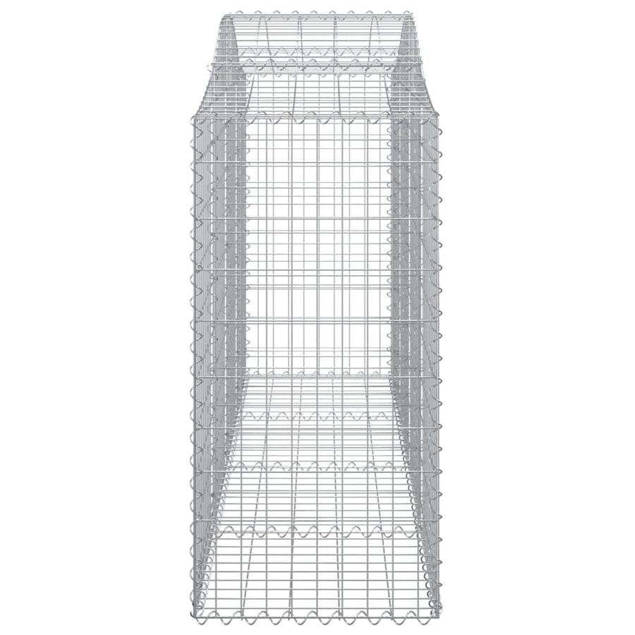 Schanskorven 8 st gewelfd 200x50x120/140 cm ijzer 8 200 x 50 x 120/140 cm