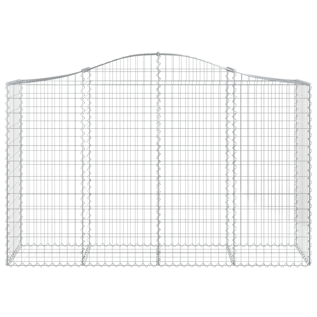 Schanskorven 9 st gewelfd 200x50x120/140 cm ijzer 9 200 x 50 x 120/140 cm