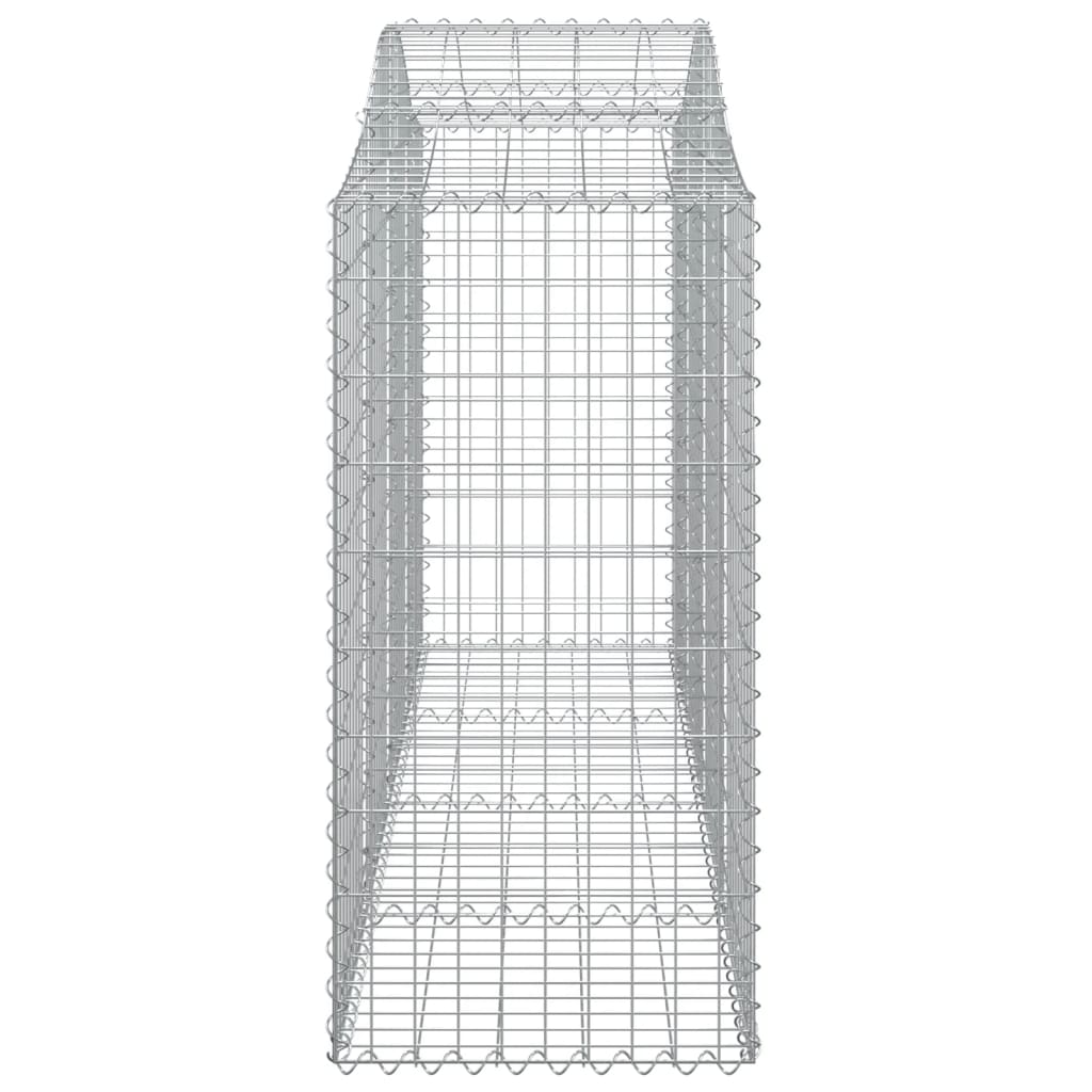 Schanskorven 9 st gewelfd 200x50x120/140 cm ijzer 9 200 x 50 x 120/140 cm
