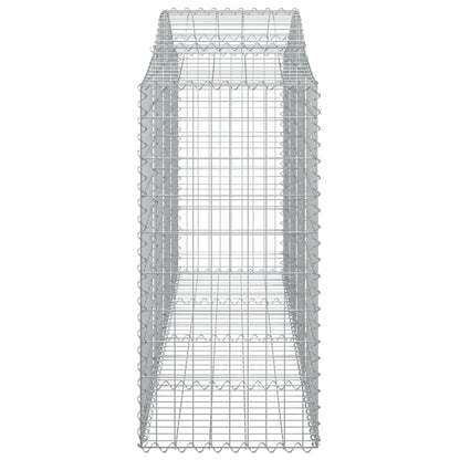Schanskorven 9 st gewelfd 200x50x120/140 cm ijzer 9 200 x 50 x 120/140 cm