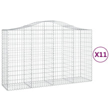 Schanskorven 11 st gewelfd 200x50x120/140 cm ijzer 11 200 x 50 x 120/140 cm