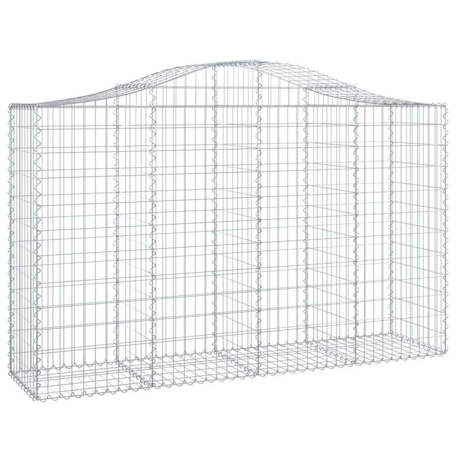 Schanskorven 12 st gewelfd 200x50x120/140 cm ijzer 12 200 x 50 x 120/140 cm