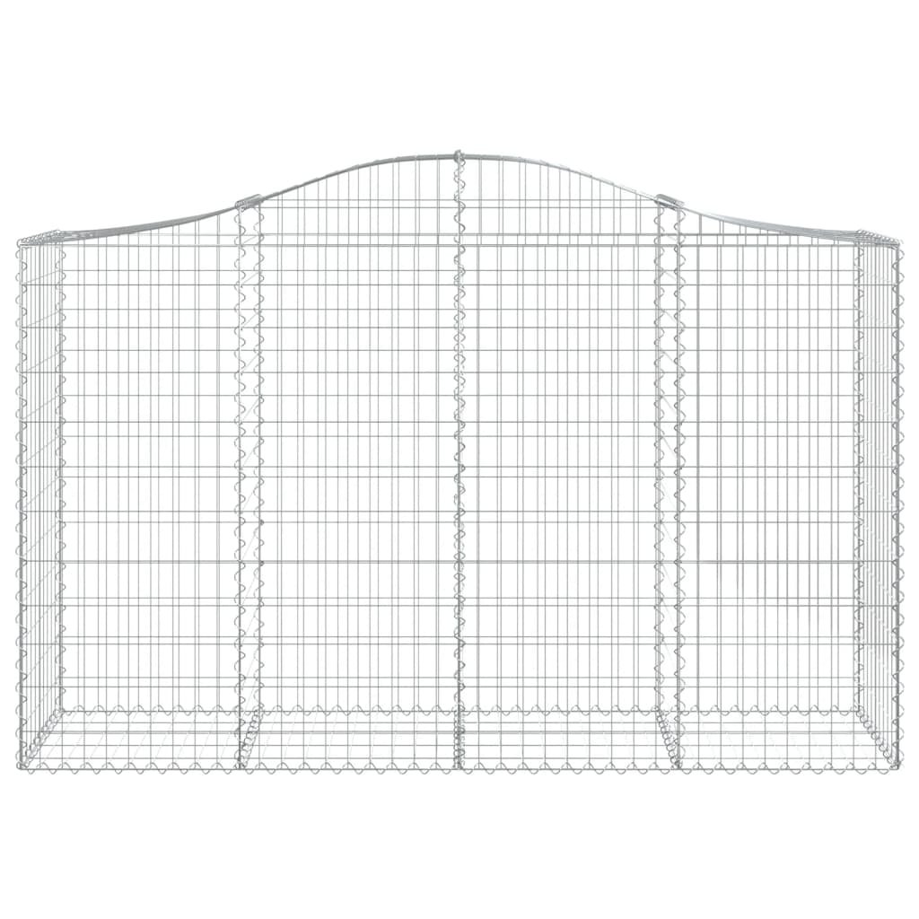 Schanskorven 12 st gewelfd 200x50x120/140 cm ijzer 12 200 x 50 x 120/140 cm