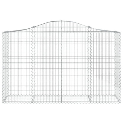 Schanskorven 12 st gewelfd 200x50x120/140 cm ijzer 12 200 x 50 x 120/140 cm