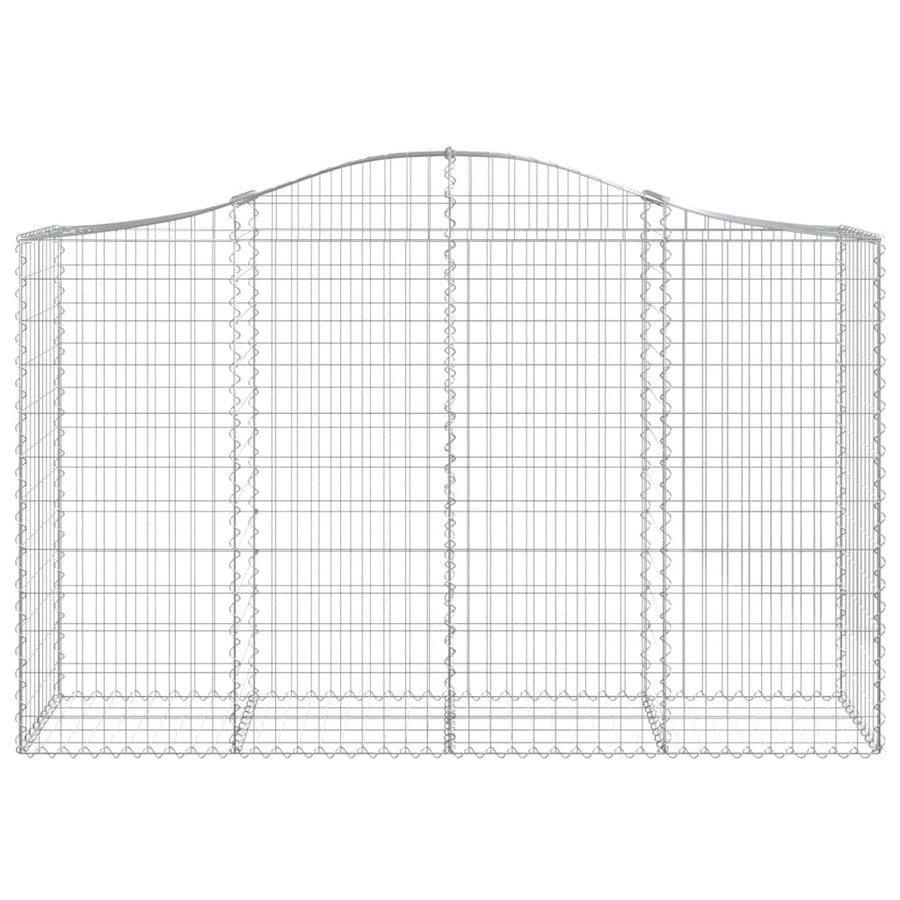 Schanskorven 12 st gewelfd 200x50x120/140 cm ijzer 12 200 x 50 x 120/140 cm