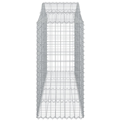 Schanskorven 12 st gewelfd 200x50x120/140 cm ijzer 12 200 x 50 x 120/140 cm