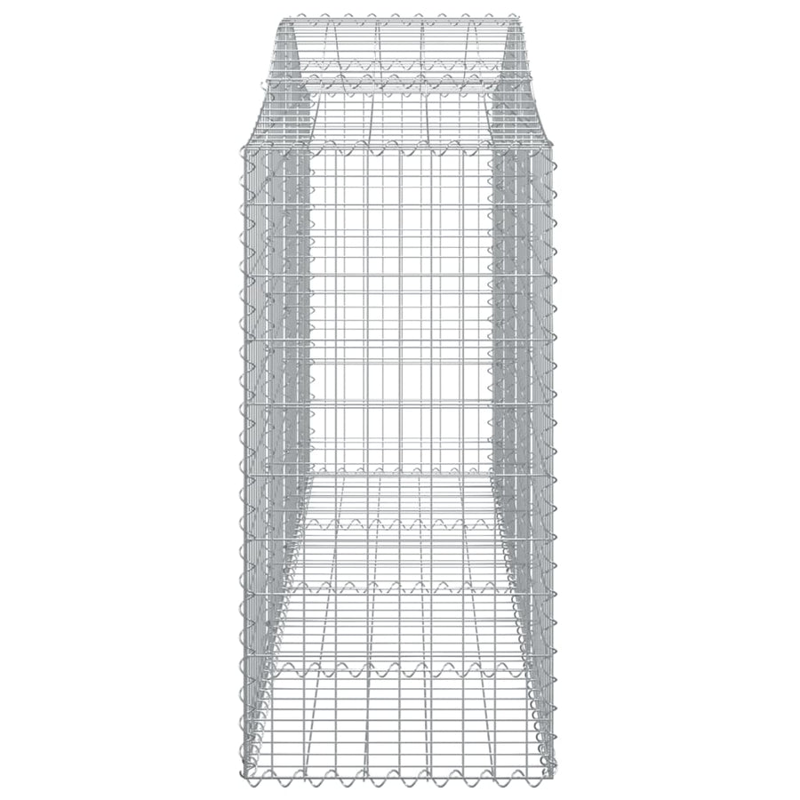 Schanskorven 12 st gewelfd 200x50x120/140 cm ijzer 12 200 x 50 x 120/140 cm