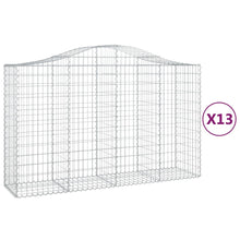Schanskorven 13 st gewelfd 200x50x120/140 cm ijzer 13 200 x 50 x 120/140 cm