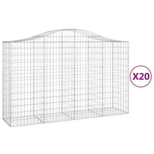 Schanskorven 20 st gewelfd 200x50x120/140 cm ijzer 20 200 x 50 x 120/140 cm