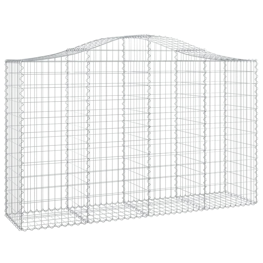 Schanskorven 25 st gewelfd 200x50x120/140 cm ijzer 25 200 x 50 x 120/140 cm