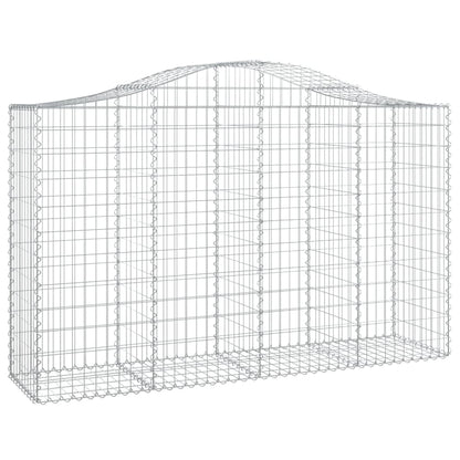 Schanskorven 25 st gewelfd 200x50x120/140 cm ijzer 25 200 x 50 x 120/140 cm