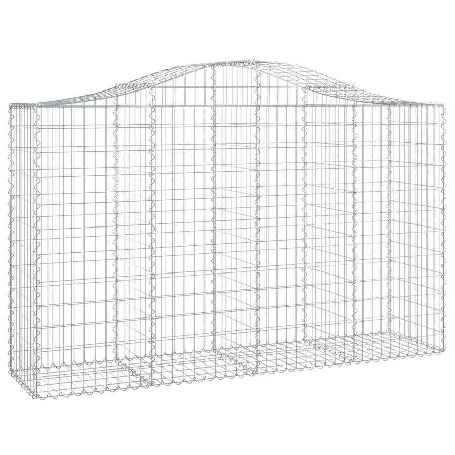 Schanskorven 25 st gewelfd 200x50x120/140 cm ijzer 25 200 x 50 x 120/140 cm