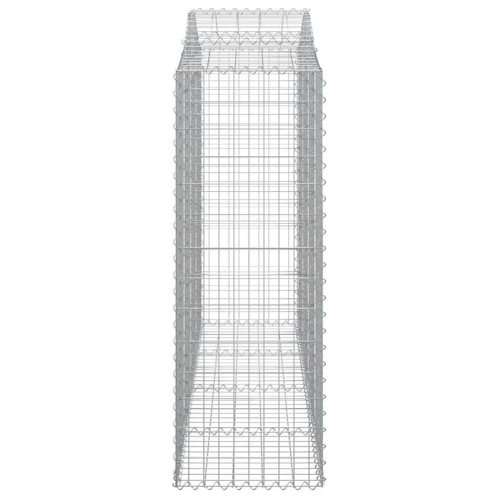 Schanskorven 3 st gewelfd 200x50x140/160 cm ijzer 3 200 x 50 x 140/160 cm