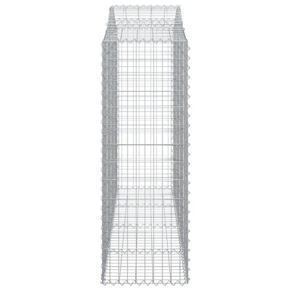 Schanskorven 3 st gewelfd 200x50x140/160 cm ijzer 3 200 x 50 x 140/160 cm