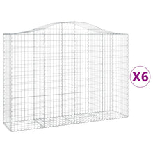 Schanskorven 6 st gewelfd 200x50x140/160 cm ijzer 6 200 x 50 x 140/160 cm
