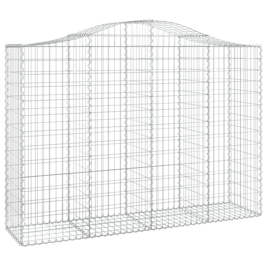 Schanskorven 6 st gewelfd 200x50x140/160 cm ijzer 6 200 x 50 x 140/160 cm