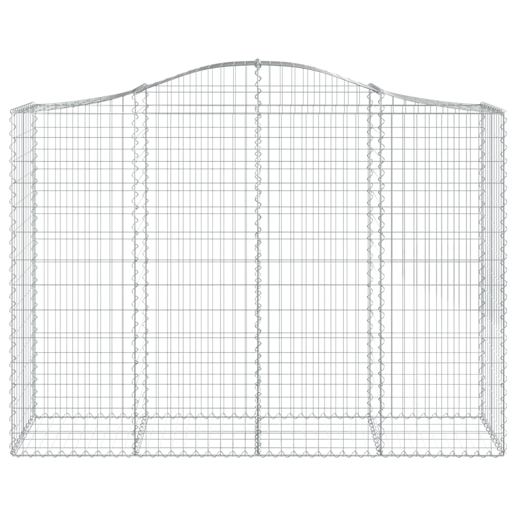Schanskorven 10 st gewelfd 200x50x140/160 cm ijzer 10 200 x 50 x 140/160 cm