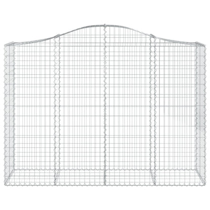 Schanskorven 10 st gewelfd 200x50x140/160 cm ijzer 10 200 x 50 x 140/160 cm