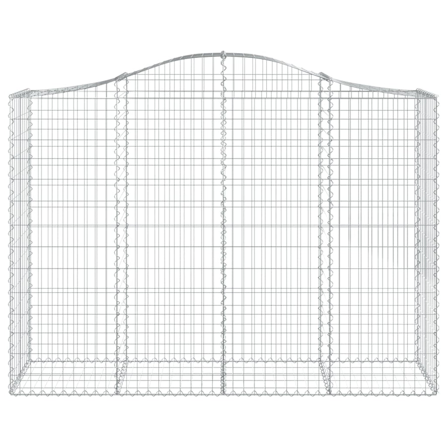 Schanskorven 10 st gewelfd 200x50x140/160 cm ijzer 10 200 x 50 x 140/160 cm